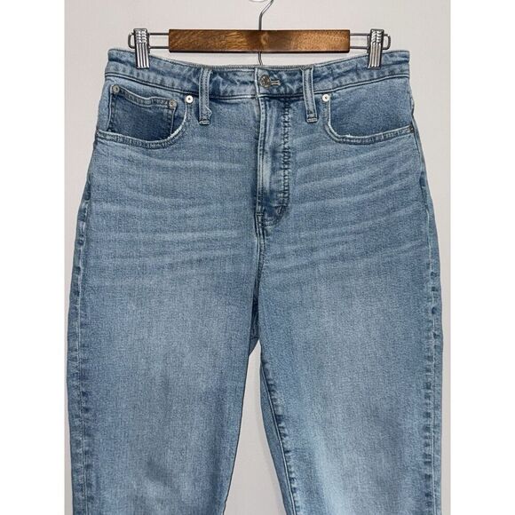 Madewell Curvy Perfect Vintage Jeans 28 Tall 90s Mom Jean Stretch Blue Denim - Picture 6 of 16